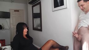 Donna Africa&#039;s feet play with the Andrea Dipre&#039;s cocks