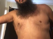 FTM bear chub rides hands free