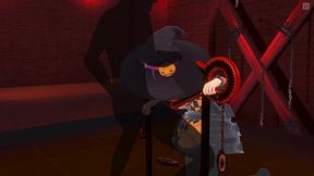 3D Hentai BDSM Witch Loves to Suck Cock