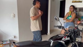 The motorcycle or the?, keep the motorcycle and give him my.