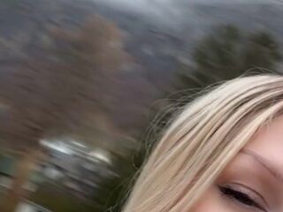 Pretty BLONDE SMOKES Outdoors - @OgYennefer