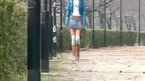Jap babe public peeing outdoor fun in Japan - must-watch Japanese porn