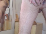 Anal riding ever bigger cocks - part 3 - giant BBC dildo