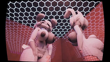 Dayshift At Milkers [ FNAF Hentai Game ] Ep.3 public masturbation at the beach !