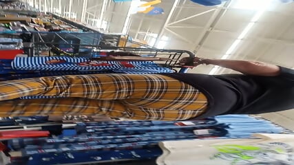 Granny shopping candid