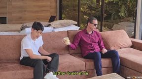I FUCK A BLIND MAN'S DAUGHTER NEXT TO HIM, CUM DROPS ON HIM AND HE THOUGHT IT WAS CREAM.