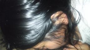 I give my step-father a delicious blowjob so he like