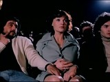 Naughty woman met two horny guys in the cinema and had sex with them after the movie