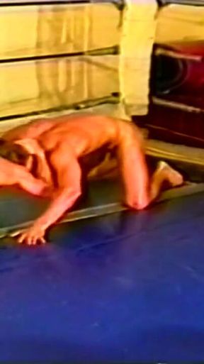 Oiled Muscle Hunks Wrestling Into Sloppy Anal Creampie