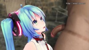 Hatsune Miku Sucking Dick For The First Time - MMD by PoorFishRX