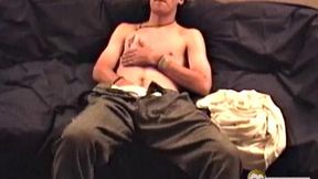 Shawn is a 20 year old straight boy, with a slim build. This is his first time jacking off in front of a camera and he's a bit nervous, so it took almost 50 minutes for him to get it up and get off.
