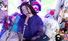 Watch this stunning BBW blowjob machine with huge tits and stockings on webcam