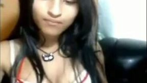 Captivating and young Indian babe performing as a cam girl