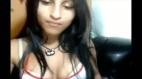 Captivating and young Indian babe performing as a cam girl