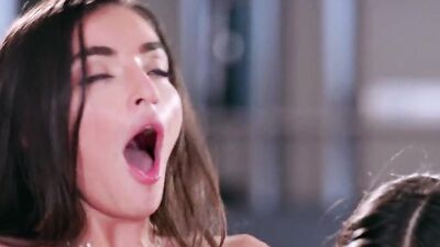 Skinny white chick goes to a gloryhole for interracial anal