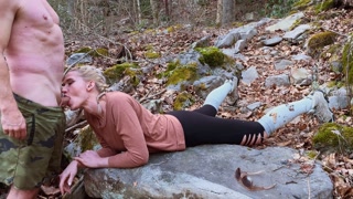 The Little Mermaid goes on a waterfall hike. Sings on a rock, and gets railed and takes a facial.