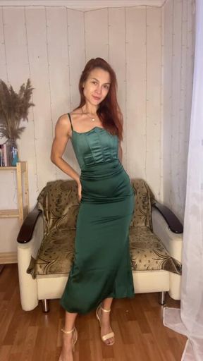 Milk and squirt on my evening dress