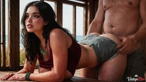 old man bent the maori girl with the tribal tattoos and fucked every hole until she squirted.[ai]