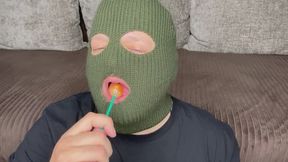 Bob sucks a sweet lollipop b