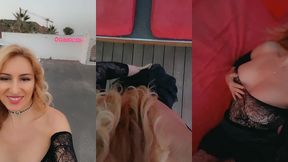 coucou, petite video en arrivant hier au sauna histoires d’o