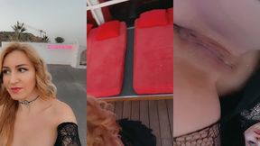 coucou, petite video en arrivant hier au sauna histoires d’o