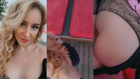 coucou, petite video en arrivant hier au sauna histoires d’o