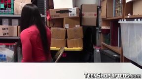 Teen thief Lilly Hall wet pussy banged by horny officer