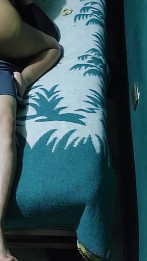 Thrilling moment from "Indian porn with hindi audio sharing bed with Indian Bhabhi"