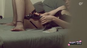 XXL Dildo Deeply fuffilled Morgane Marks Ass: Director&#039;s Edit