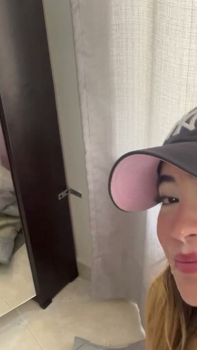 fit girl sucks my dick with her hands tied behind her back   Clip 2