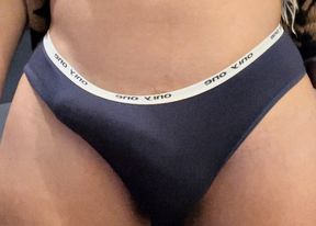 Showing my cock in my panties