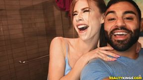 Anya Olsen's Smoothie Passion Ignites Blonde Kinky Outdoor Heat