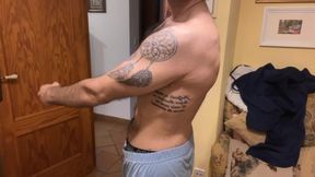 Molten insatiable boy drains off and cums RIGID with lubricant