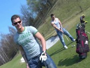 GAYWIRE - Bareback Sex On The Golf Course With Mark Brown And Franc Zambo Out In Public