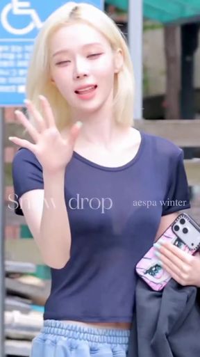 K-pop beauty shows off her charms