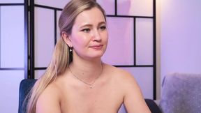 Sexy Striptease and Masturbation with a Dildo