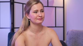 Sexy Striptease and Masturbation with a Dildo