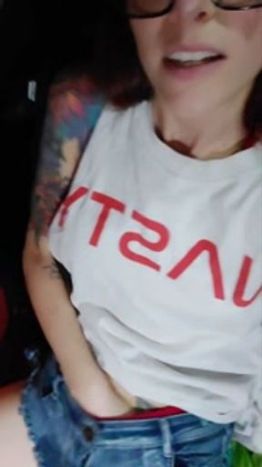 Peeing Redhead Continuously Pees Self and Masterbates in Nature, Car, Garage, Shower with Rinse