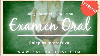 Argentine coed chokes on oral exam professor only moans ASMR