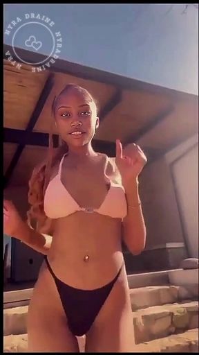 Kenyan Beauty Doing Striptease in South-africa