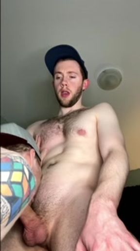 Horny Friend Cannot Stop Swallowing My Cum