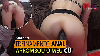 Cristina Almeida fazendo treinamento anal - v&iacute_deo 1/4