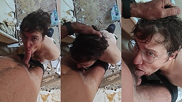 Fag in abandoned house