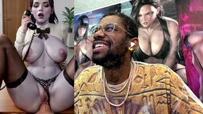 big breast secretary widowmaker gets anal fucked, ai generated