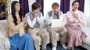 Penny and Ashley Turn Taboo Tutorial into a Foursome Free-for-All