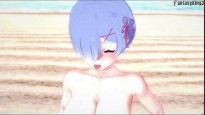 rem bj and sex on the beach - re: zero - full - thanks !