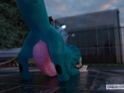 SMALL BLUE FISH-DOGGO HAS GIANT CUMSHOTS [GROWTH] [FURRY] [CUMSHOT]