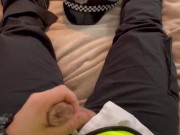 Cop pounds tight hole and shoots thick cum on uniform