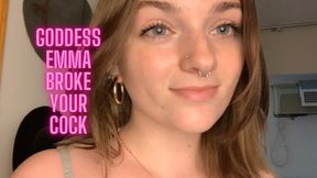 Findom Broke Your Cock - Chastity Orgasm Control Goddess Worship Verbal Humiliation