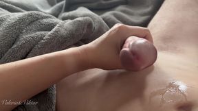 POV Good Morning Handjob - Big Cock Massaged by Stepsister